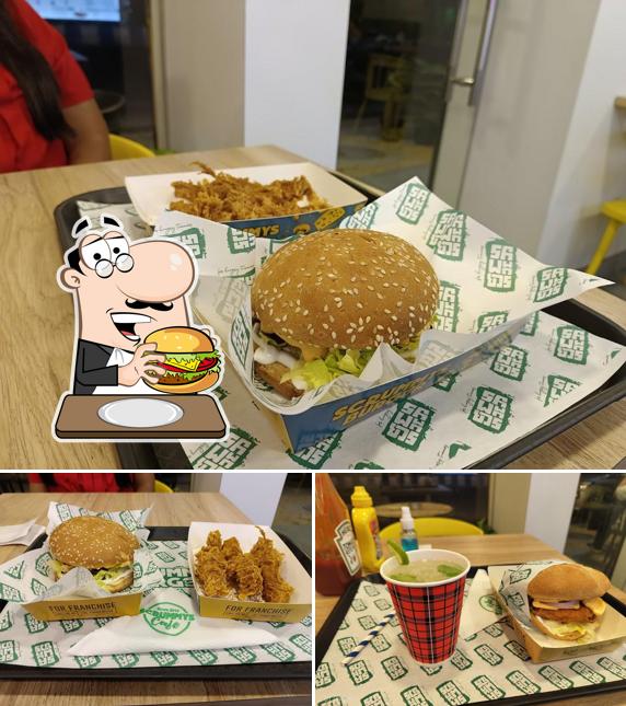 Try out a burger at Scrummys Burger - Behala