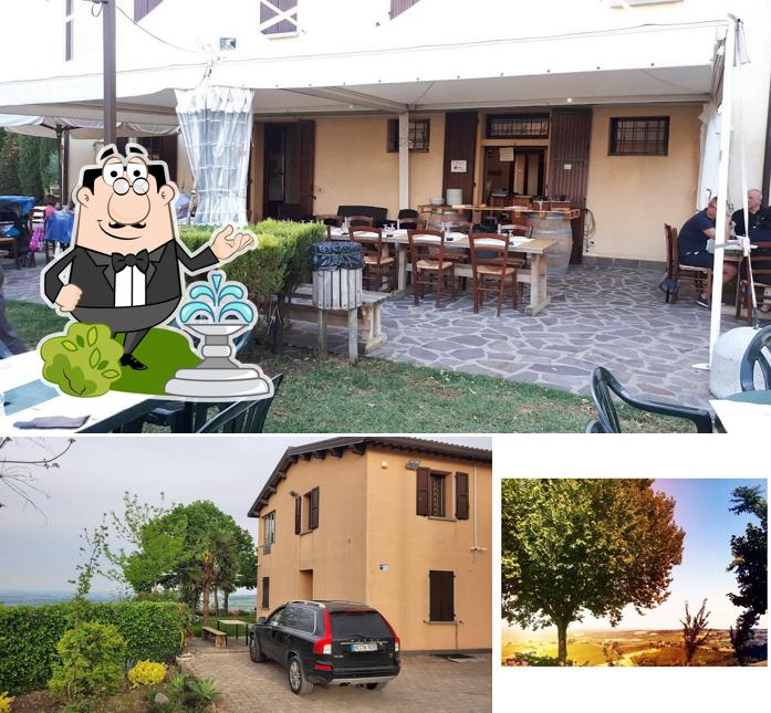 Goditi la vista dagli esterni di La Querciola
