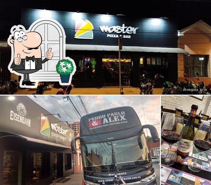 O exterior do Master Pizza & Chopperia