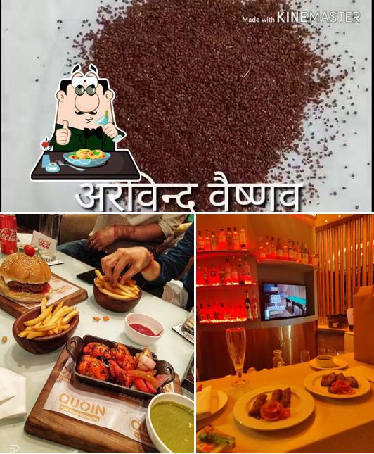 The image of Quoin’s food and dining table