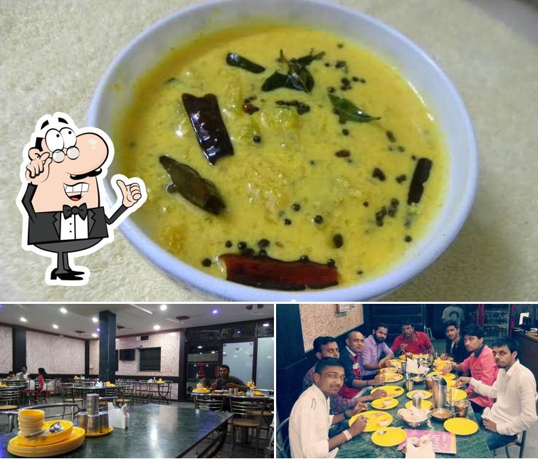 The picture of interior and food at Dilli Darbar pure Vej Punjabi