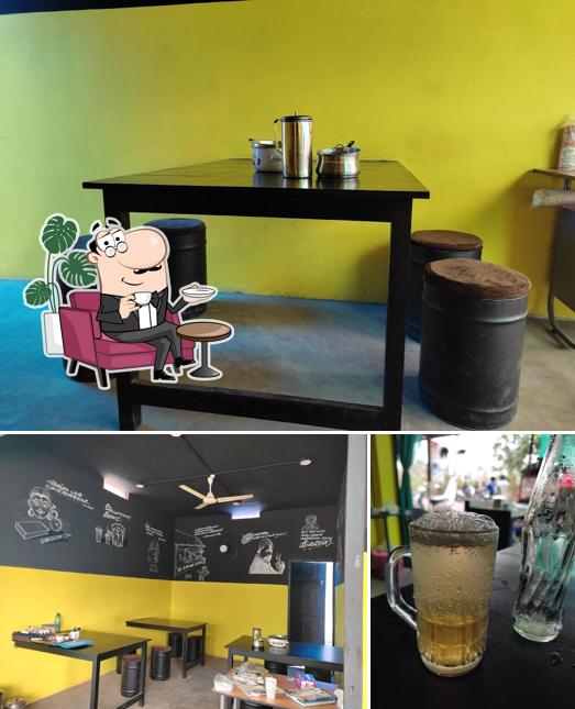The image of interior and food at MS foods