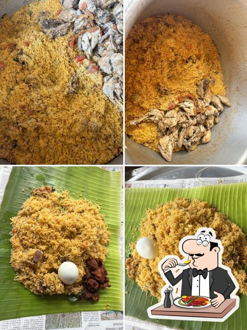 Food at Madina biriyani and kabab center