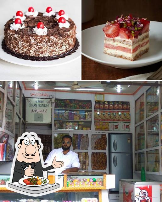 The image of food and interior at New A One Bakery