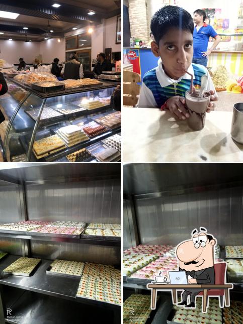 The interior of Paharia Sweets & Namkeen