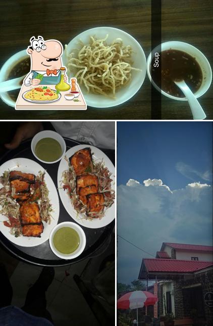 Take a look at the picture depicting food and exterior at Royal Heritage Hotel