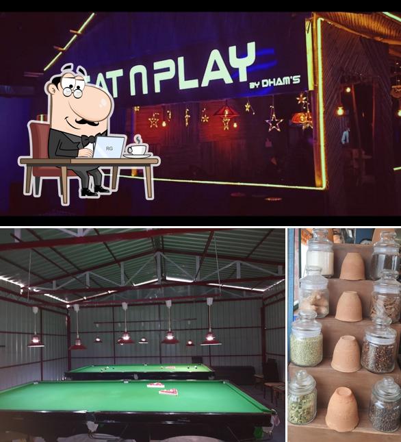The interior of EAT N PLAY SNOOKER & POOL PS5+PS4 PLAY ZONE
