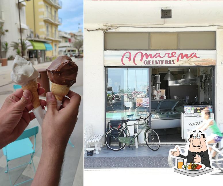 Platti al Gelateria Amarena