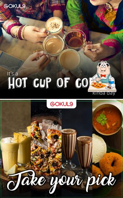 Enjoy a beverage at Gokul