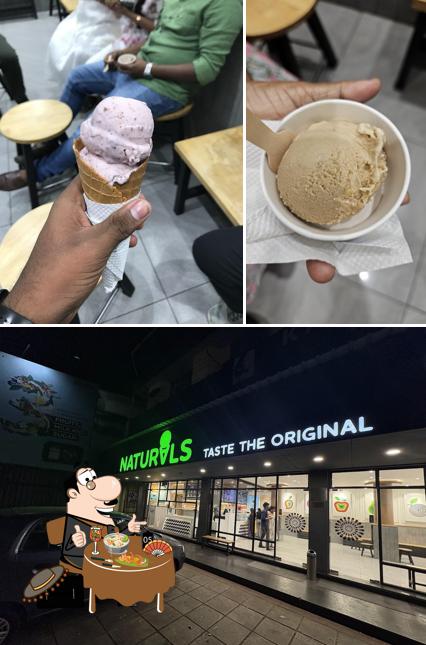 This is the photo displaying food and exterior at Naturals Ice Cream