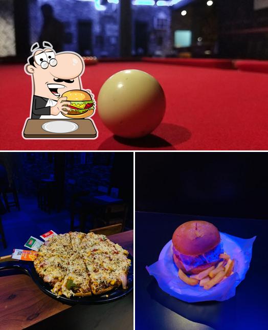 Hamburger at Games and Bites