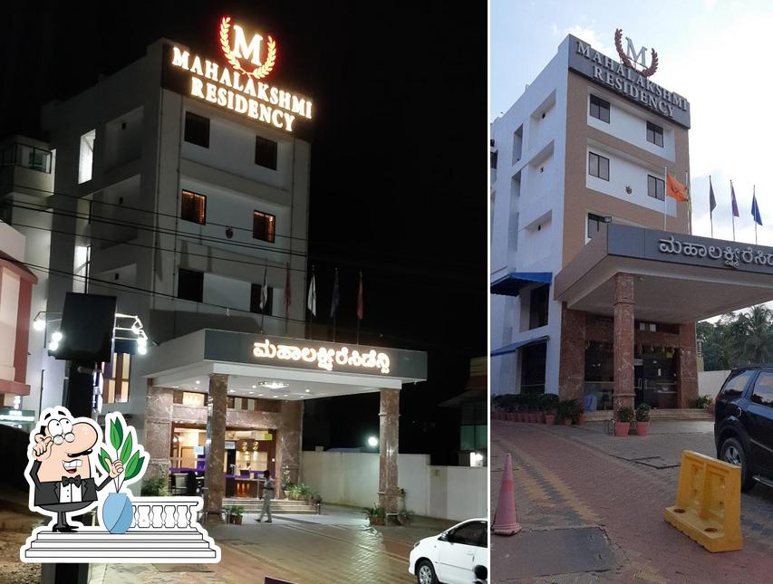 The exterior of Hotel Mahalakshmi Residency