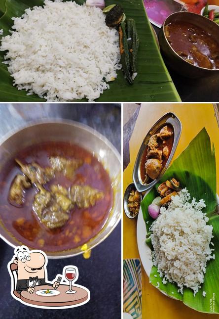 Food at Sahoo Hotel Charampa