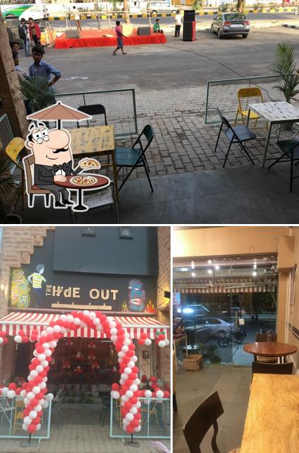 The photo of exterior and interior at THC-The Hideout Cafe