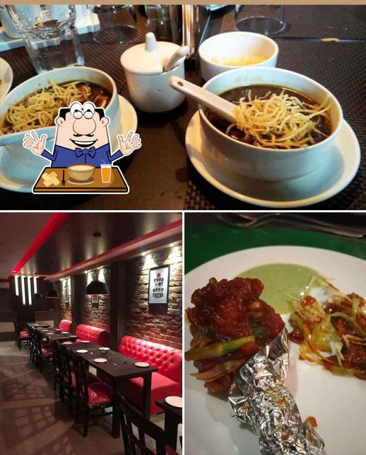 This is the photo depicting food and interior at Hotpot