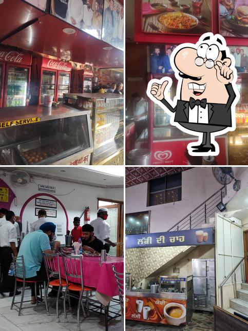 Take a seat at one of the tables at Lucky Vaishno Dhaba