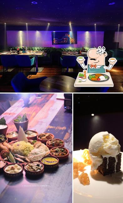 The photo of food and interior at Double Down Brewpub And Cafe