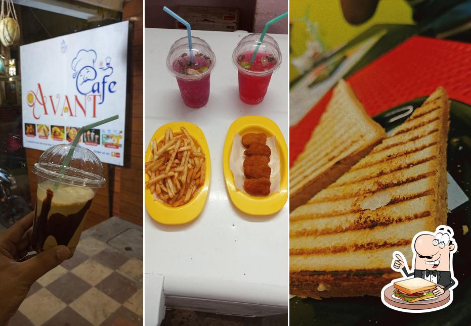 Grilled cheese sandwich at Avant cafe