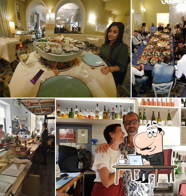 Gli interni di Brest Ostricheria & Champagneria
