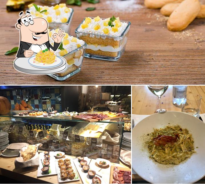 Spaghetti alla carbonara al Materia Prima