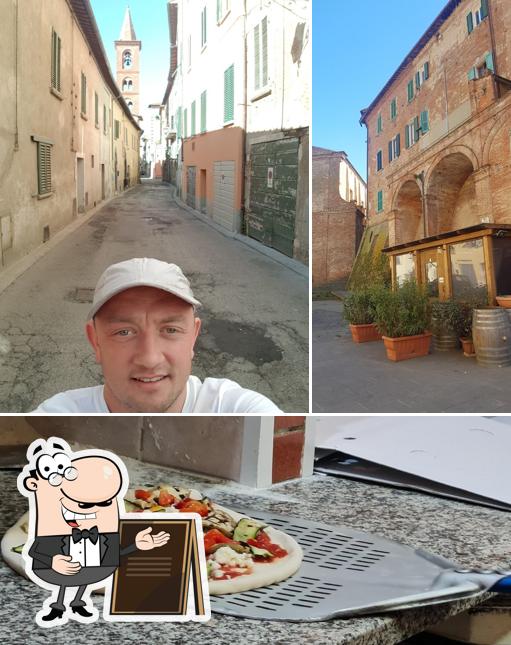 Tra le varie cose da Qui Si Pizza si possono trovare la esterno e pizza