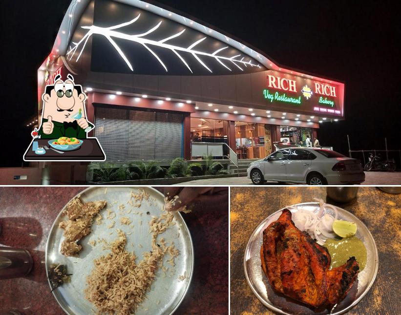 The picture of Rich Restaurant’s food and exterior