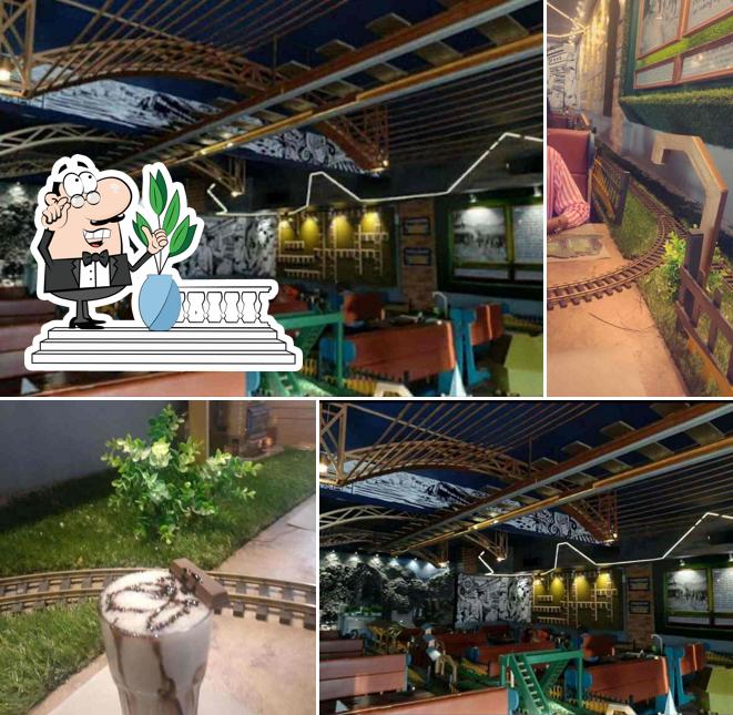 The outside area is an important feature of Vegetrainian- The Train Restaurant