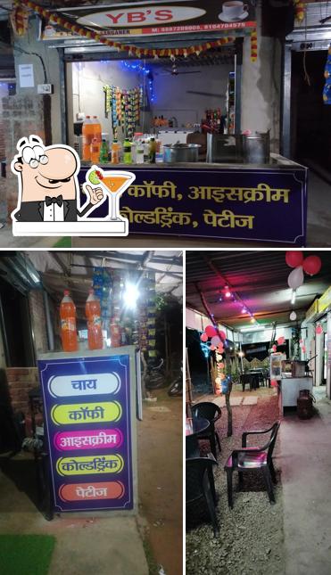 The image of YBS Restaurant’s drink and interior