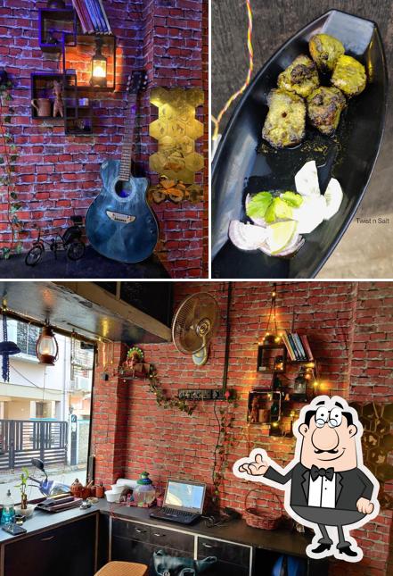 The restaurant's interior and exterior