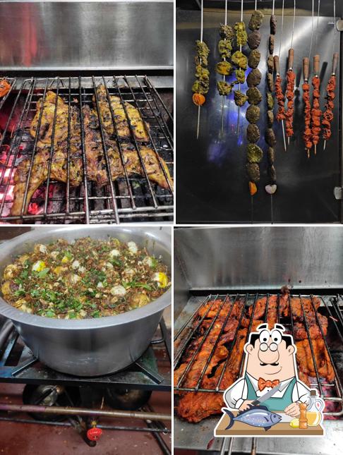 Grilled salmon at Grill House