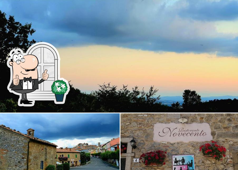 Goditi la vista dagli esterni di Novecento