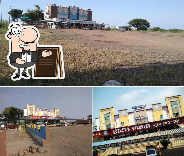 The exterior of Hotel Ekta