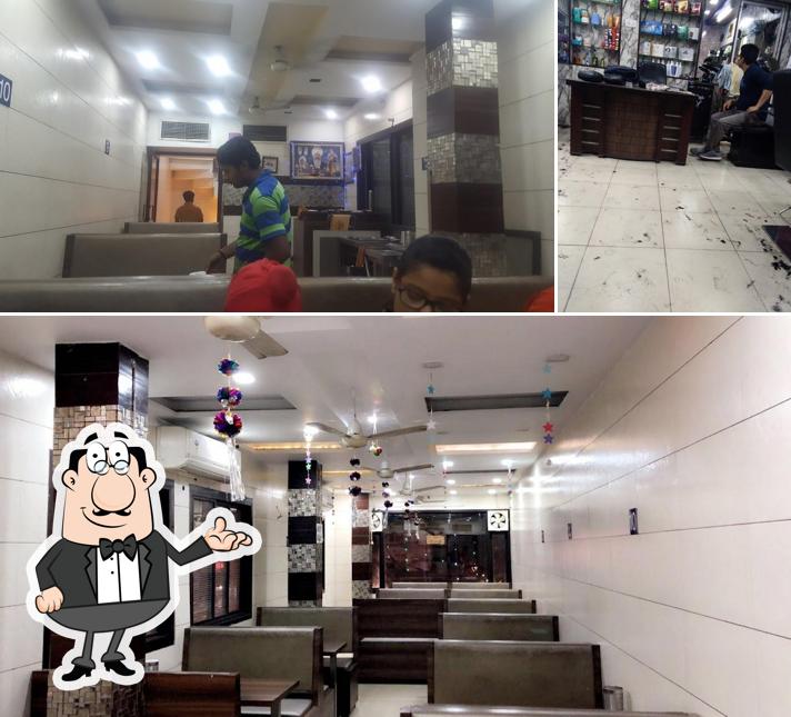 The interior of Meshi Vegetarian Dhaba Corner Wala