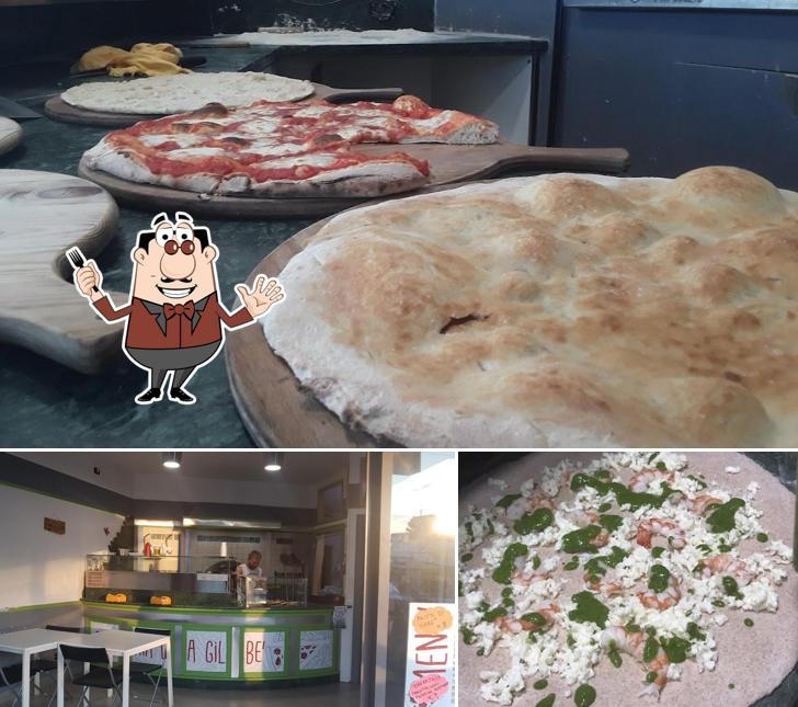 Tra le diverse cose da Pizzeria da Gilbè si possono trovare la cibo e interni