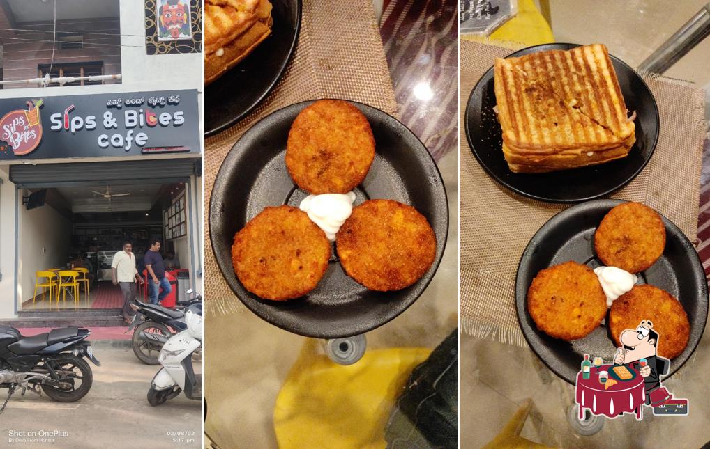 Waffles at SIPS &BITES CAFE HUNSUR