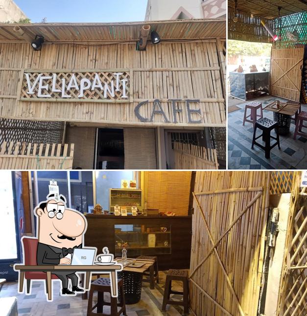 The interior of Vellapanti Cafe