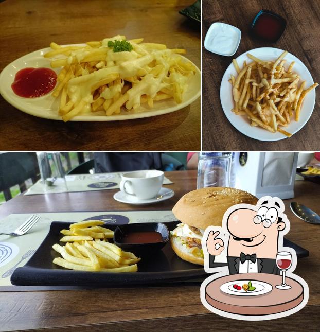 Hamburger at Koda Cafe Restaurant