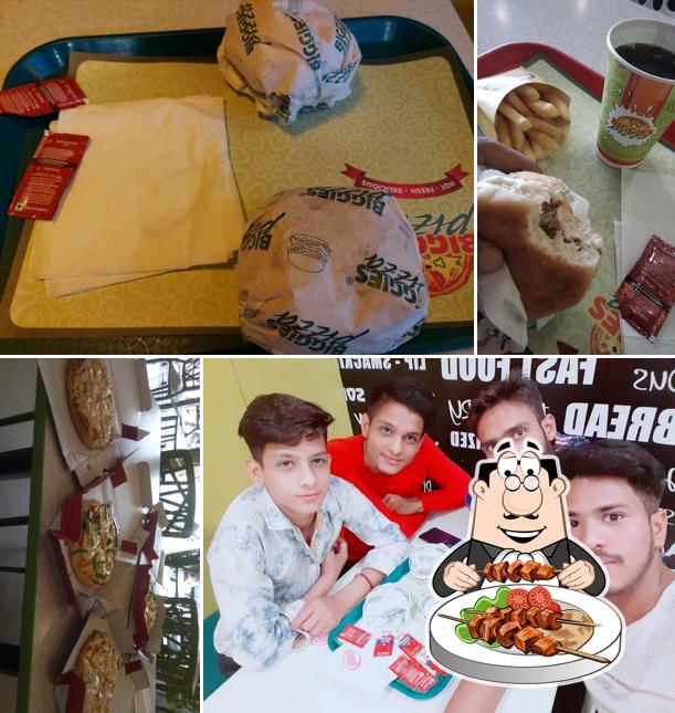 Food at Biggies Pizza