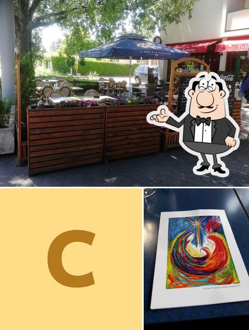 Gli interni di Café Tulipe