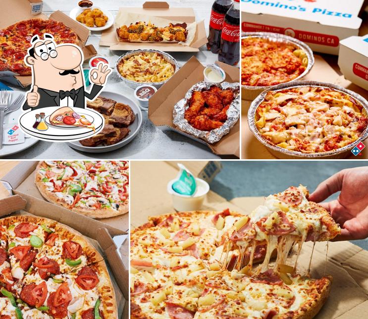 A Domino's Pizza, vous pouvez prendre des pizzas