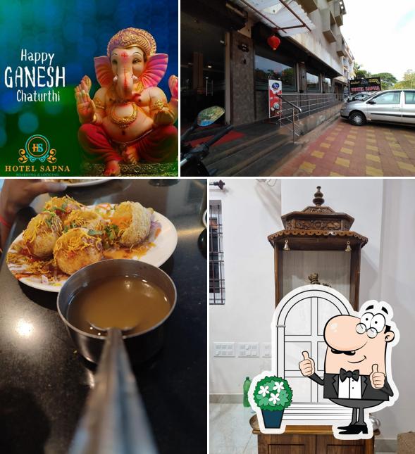 Enjoy the view at the outside area of Hotel Sapna