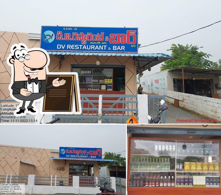 The exterior of DV Bar and Restaurant