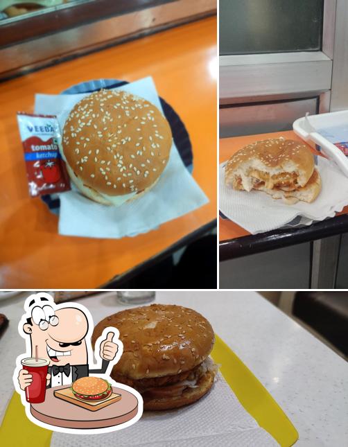 Try out a burger at BHOJI
