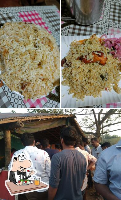 Golden biriyani stall