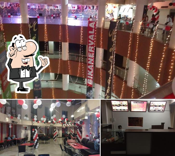 The interior of Mezbaan Food Court