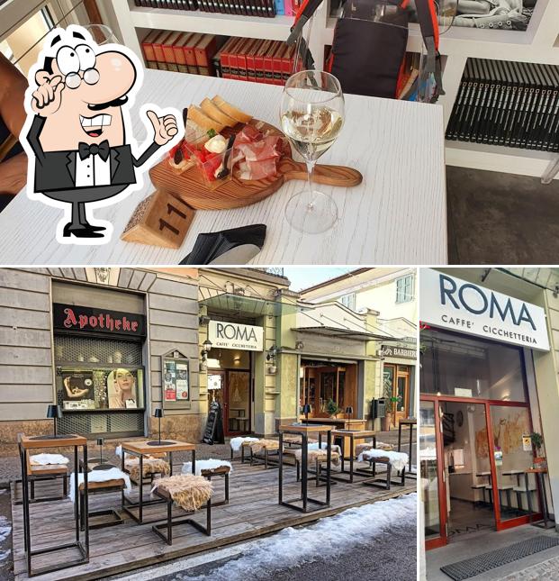 La immagine della interni e cibo di ROMA caffè cicchetteria