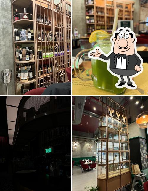 Among various things one can find interior and pizza at Toscano