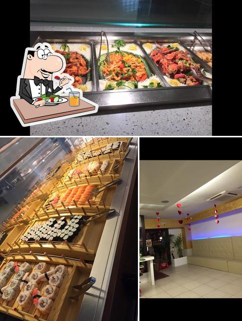 Tra le varie cose da Wok Sushi SRL si possono trovare la cibo e interni