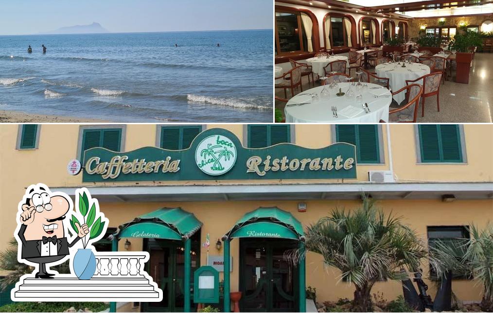 La esterno e interni del ristorante