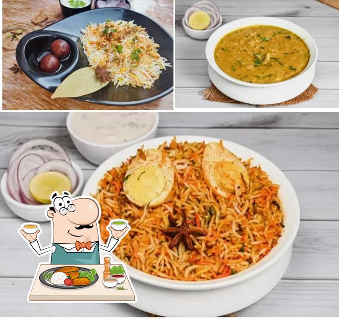 Meals at Maharashtra biryani (Javed biryani) corner